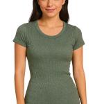 Ribbed Slim Fit T-Shirt – Soft & Comfortable Cotton