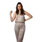 Serene Bloom – Cashmere Floral Lounge Jumpsuit