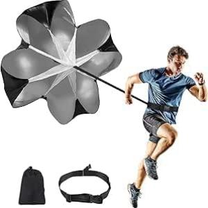 MD STAY FIT® Running Speed Parachute 56 Inch Speed Proof Parachute with Adjustable Strap, Speed Training Parachute for Speed Training and Strength Training