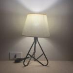 Table Lamp Metal Brown