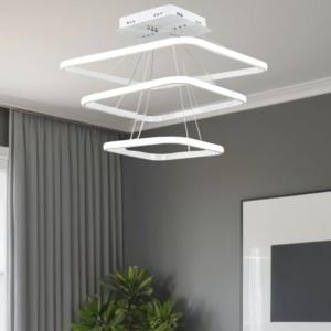 LED metal ceiling lamp 75x60cm + Free Remote