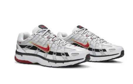Nike P-6000 'Metallic Silver Red'