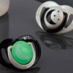 "MAMAJOO TWIN ORTHODONTIC SILICONE SOOTHERS BLACK&PEARL / NIGHT&DAY 0M+ WITH STERILIZATION & STORAGE BOX"
