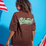 Brown Blessed Oversized T-Shirt