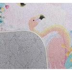 Flamingo Garden Digital Bathroom Set Non Slip 3 Piece