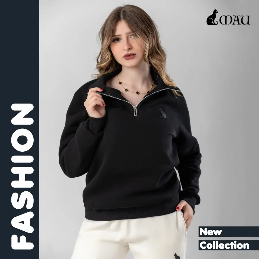 Half-zip-sweatshirt مش مجرد هودي… ده راحة طول اليوم. قطن 100% ميلتون كومباكت تقيل وثابت، ضد الوبرة والانكماش. ✔ ضمان سنة ✔ معاينة قبل الاستلام ✔ دفع عند الاستلام أو فيزا