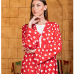 Red Hearts Robe Set