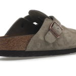 Birkenstock Boston Soft Footbed – Suede Taupe
