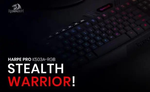 REDRAGON K503 Gamer Membrane Keyboard, Harpe Pro
