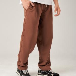 Brown Straight Sweatpants
