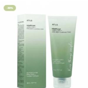 غسول أنوا بالهارتليف والكيرسيتينول لتنظيف المسام | Anua Heartleaf Quercetinol Pore Deep Cleansing Foam 150ml