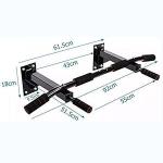 MSTAYFIT® Wall Pull Up Bar Wall Mounted Pull Up Bar Fitness Trainer Pull Up Portable Wall Mounted Exercise Equipment for Home Fitness