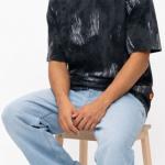 Black Distressed Oversized Fashion T-Shirt