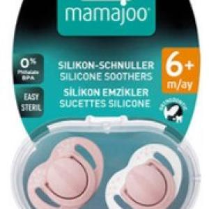 Twin Orthodontic Silicone Soothers Powder Pink 6m+ with Sterilization & Storage Bo
