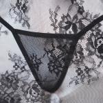 Lace Embroidery See-Through Bridal Lingerie Dress