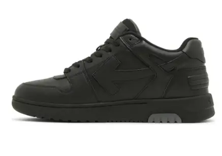 OFF-WHITE Out Of Office OOO For Walking Low Tops – Black White