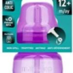 Non Spill Anti-Colic Straw Cup 270 ml Purple
