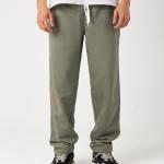 Khaki Straight Sweatpants