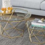 Iron Coffee Tables Set 2 Pieces