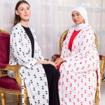 Colored Hearts Robe Set