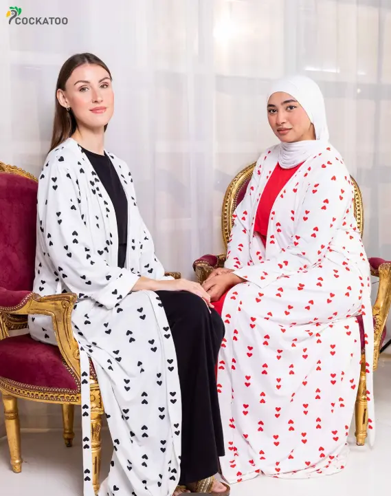 Colored Hearts Robe Set
