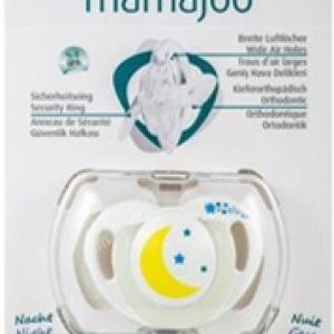 1x Orthodontic Silicone Soother Night/Day 0m+ & Storage Box