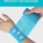 MD Stay Fit Self-Adhesive Sports Bandage Tape for Soccer Sock Support, Cohesive Wrap, 1 Piece Set