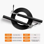 MD Stay Fit Original Metal Skipping Rope, Steel Coated Cable, Aluminum Anti-Skipping Handle, 360 Degree Ball Bearing, 3 Meters Length