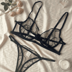 Noir Lines Sheer Set
