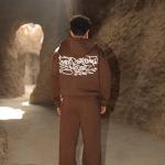 Noise zip up hoodie brown
