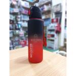 Acrylic Sports Water Bottle - 600ml - Black and Purple Gradient