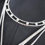 Rhinestone Chain Tassel Sexy Slimming Corset Top