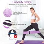MD Stay Fit Premium Leg Resistance Bands Set, Booty Exercise Bands Set, Wide Hip Bands, Workout Resistance, Non-Slip Rubber Band Loops (Set of 3
