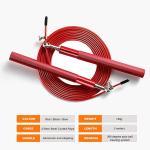 MD Stay Fit Original Metal Skipping Rope, Steel Coated Cable, Aluminum Anti-Skipping Handle, 360 Degree Ball Bearing, 3 Meters Length
