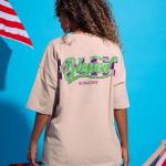 Beige Blessed Oversized T-Shirt