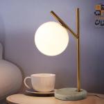 Table Lamp Glass & Steel 024415