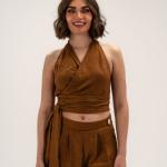 Brown – Linen Top