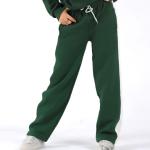 Green Straight Sweatpants