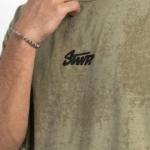 Olive Oversized Interlock Fashion T-Shirt