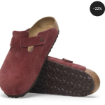Birkenstock Boston Burgundy – Suede Leather Zinfandel