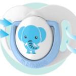 MAMAJOO 1x ORTHODONTIC SILICONE SOOTHER ELEPHANT 6M+ & STORAGE BOX