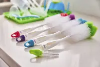 2 in 1 brush and teat cleaner - aqua groove