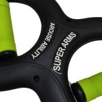 MD Stay Fit Double Rest 20kg Hand Grip Strengthener, Black and Green Foam Handles, Arouse Ability Super Arms Fitness Equipment