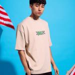 Beige Blessed Oversized T-Shirt