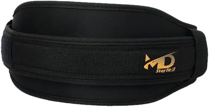 MD Stay Fit Fabric Gym Weight Lifting Belt