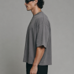 aura dark gray boxy fit Tshirt