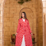 Red Hearts Robe Set