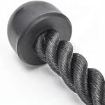 MD StayFit® Heavy Duty Single Triangle Rope Push Up Pull Down, Double Tri Rope Versatile Rope for Gym, Bodybuilding Exercise Equipment Black