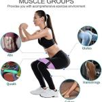 MD Stay Fit Premium Leg Resistance Bands Set, Booty Exercise Bands Set, Wide Hip Bands, Workout Resistance, Non-Slip Rubber Band Loops (Set of 3