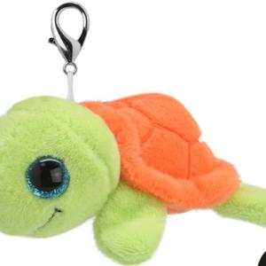 Green Turtle Orbys Plush Clip